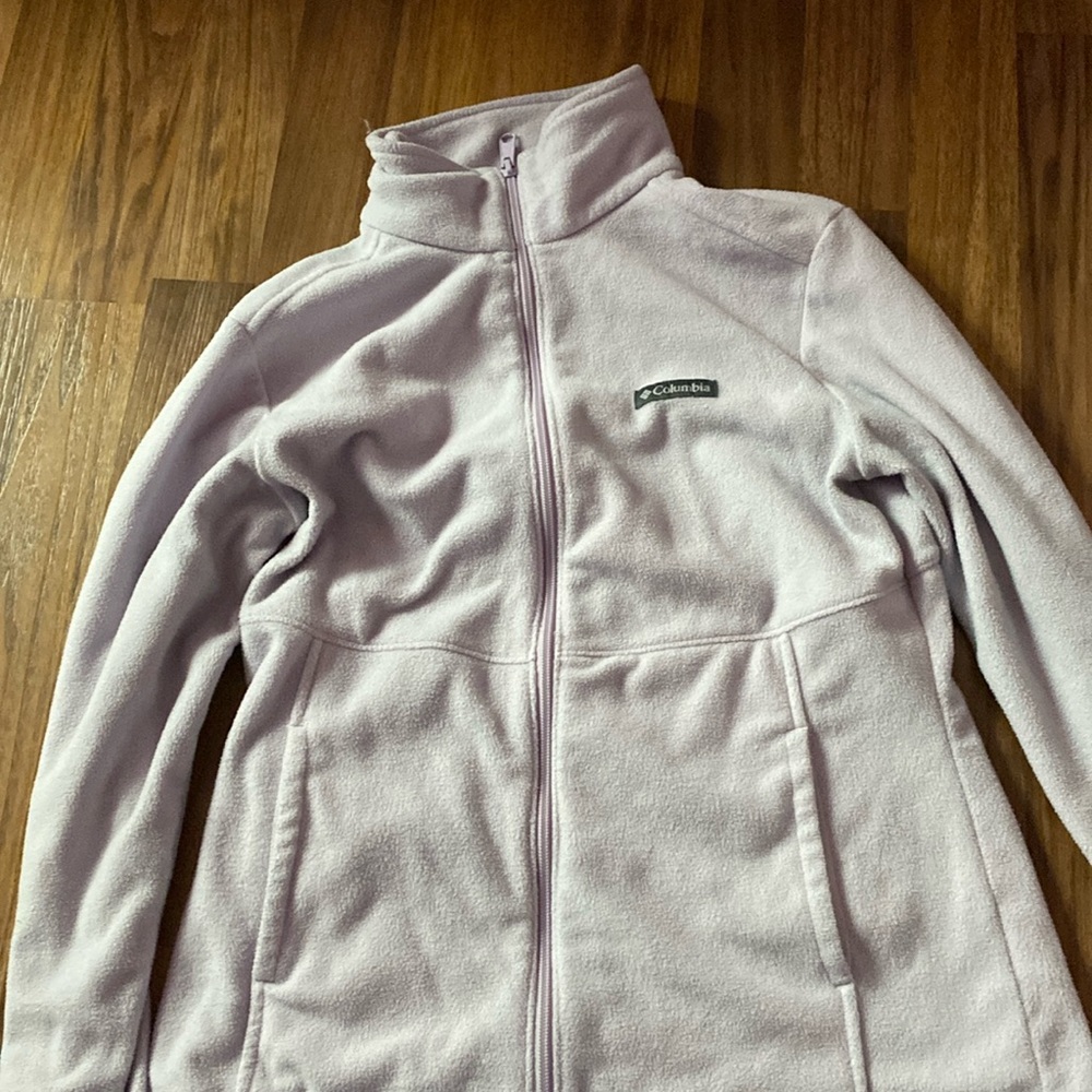 light purple columbia zip up